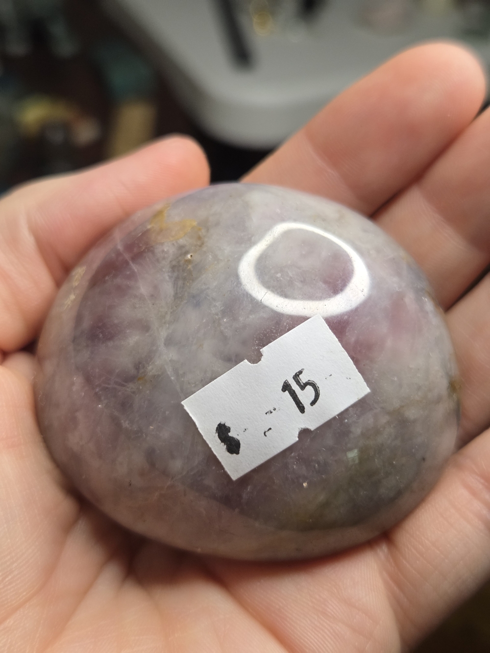Pink Tourmaline Palmstone - Picture 10 of 16